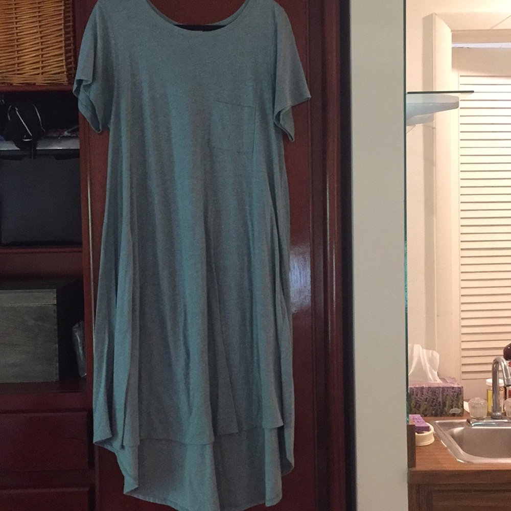 LuLaRoe High Low Dress Light Blue